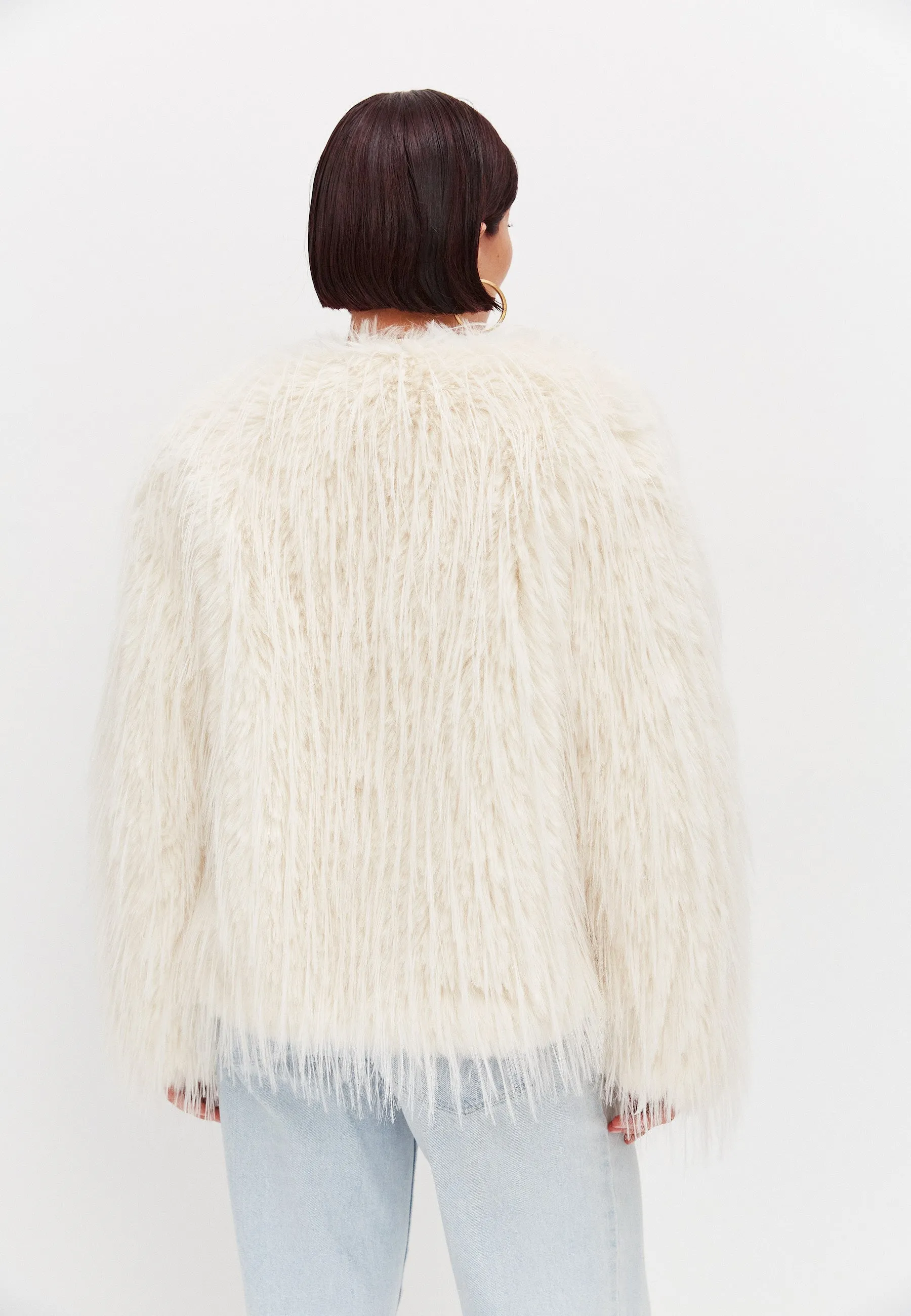 Winter Faux Fur Jacket - White