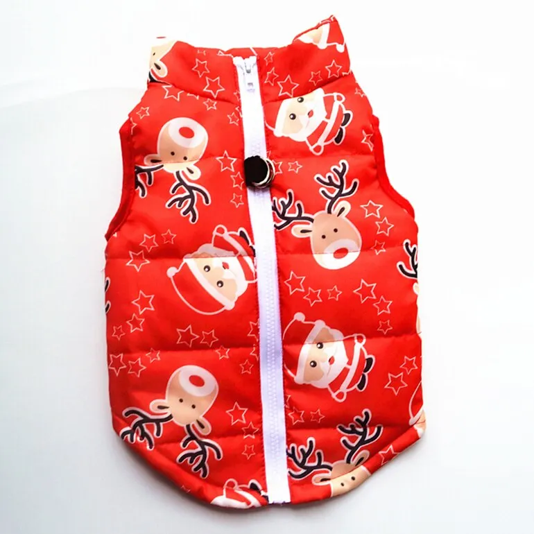 Winter Warm Pet Clothes: Windproof Dog Coat Jacket for Small Dogs - Padded Clothing for Yorkie, Chihuahua, Puppy, and Cats - Cozy Pet Outfit Vest