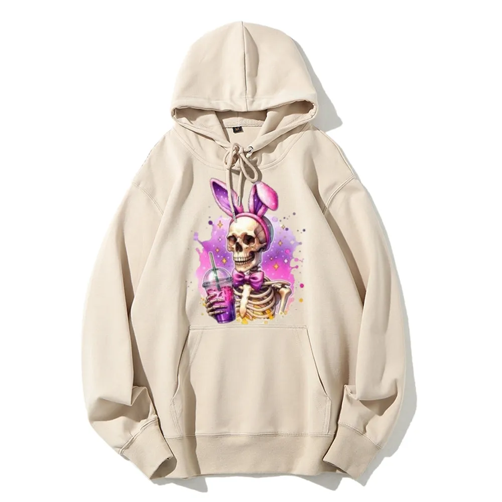 Women Cute Ice Skull Graphic Hoodies