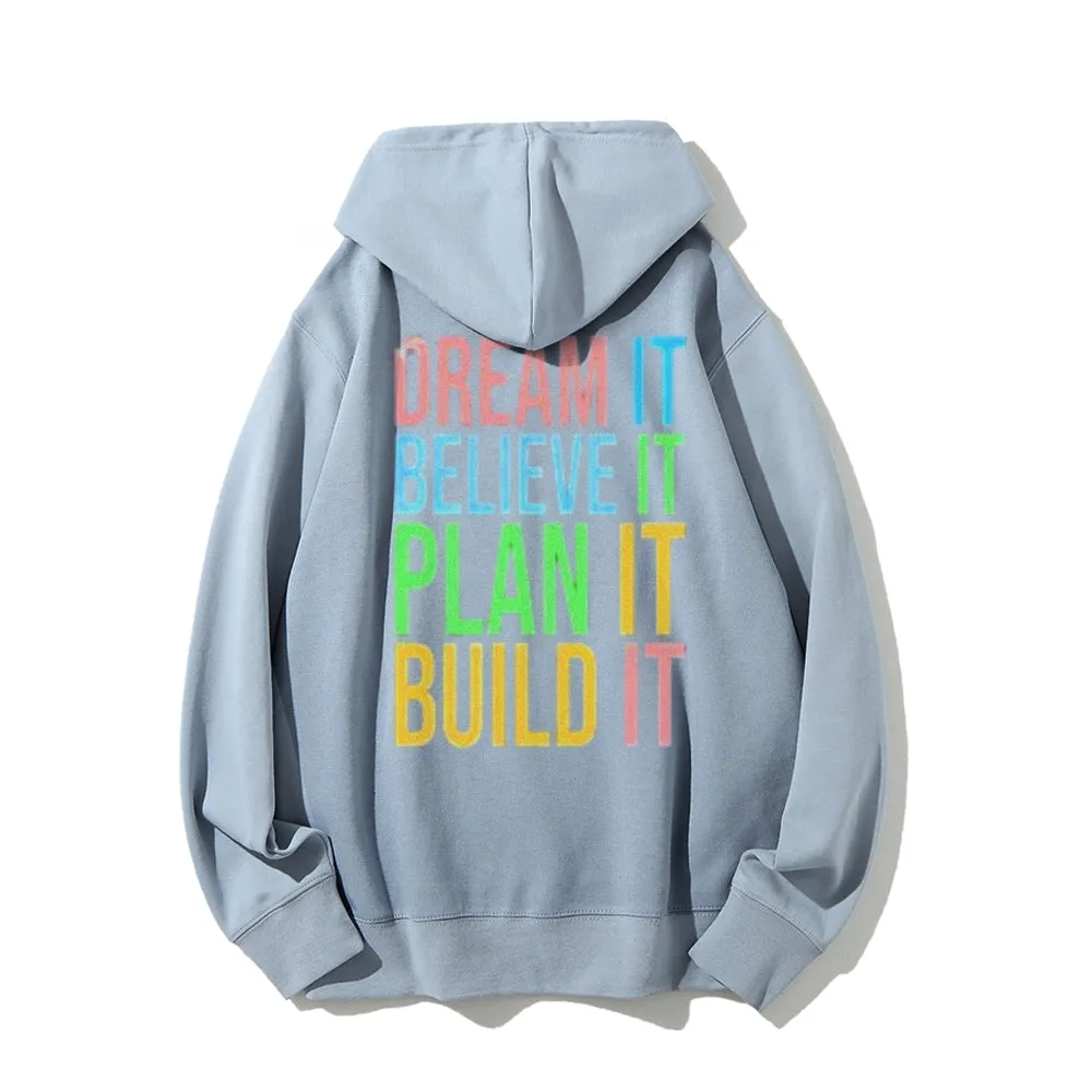 Women Inspired Letter Graphic Hoodies