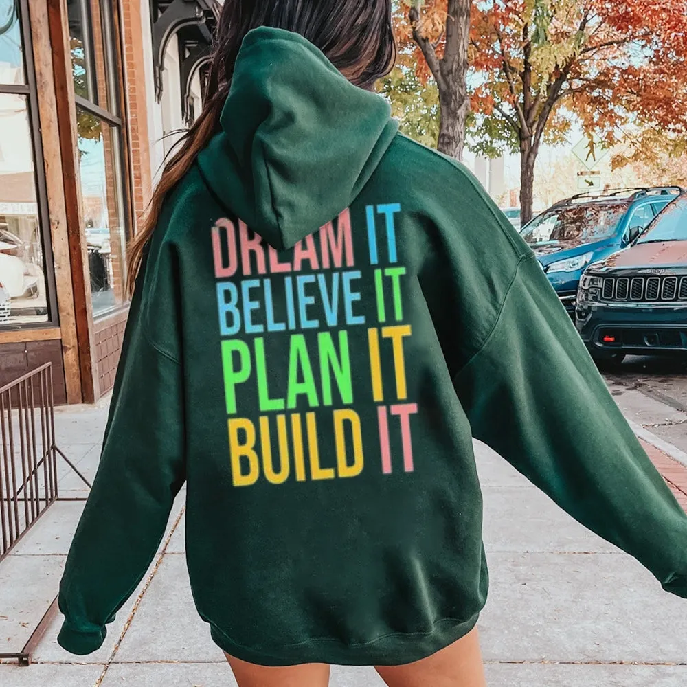 Women Inspired Letter Graphic Hoodies