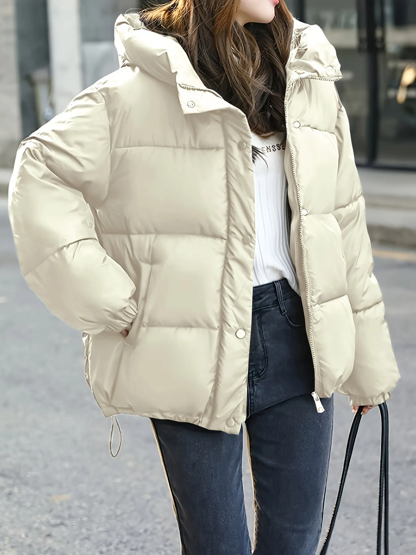 Women's Casual Warm Hooded Puffer Winter Jacket | Perfect for Casual Days