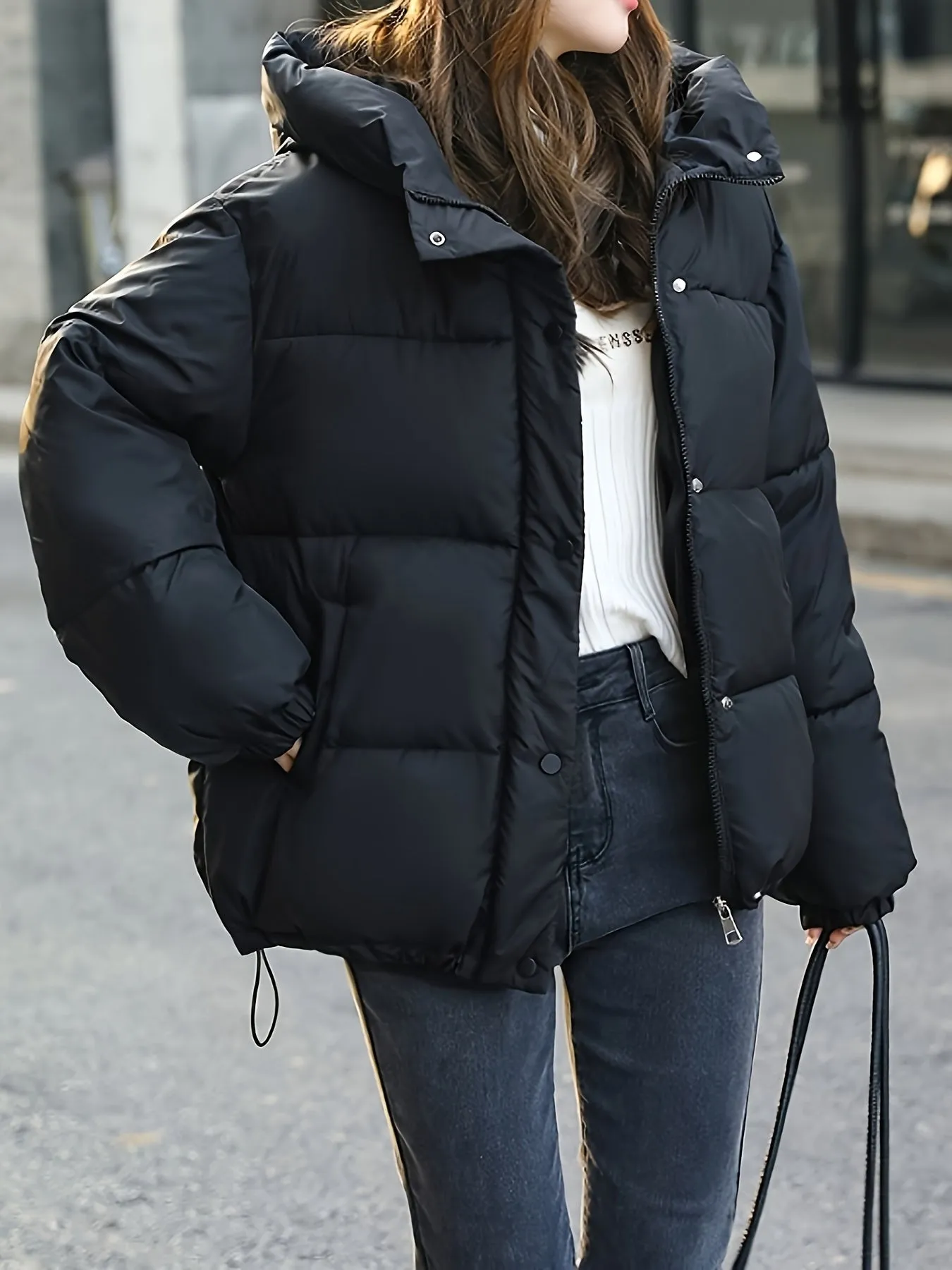 Women's Casual Warm Hooded Puffer Winter Jacket | Perfect for Casual Days