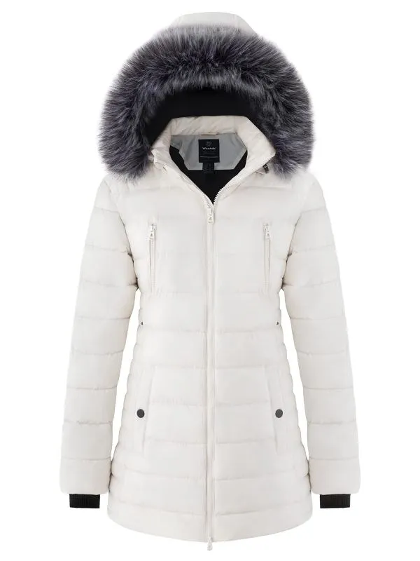 Womens Winter Coat Warm Puffer Jacket With Hood